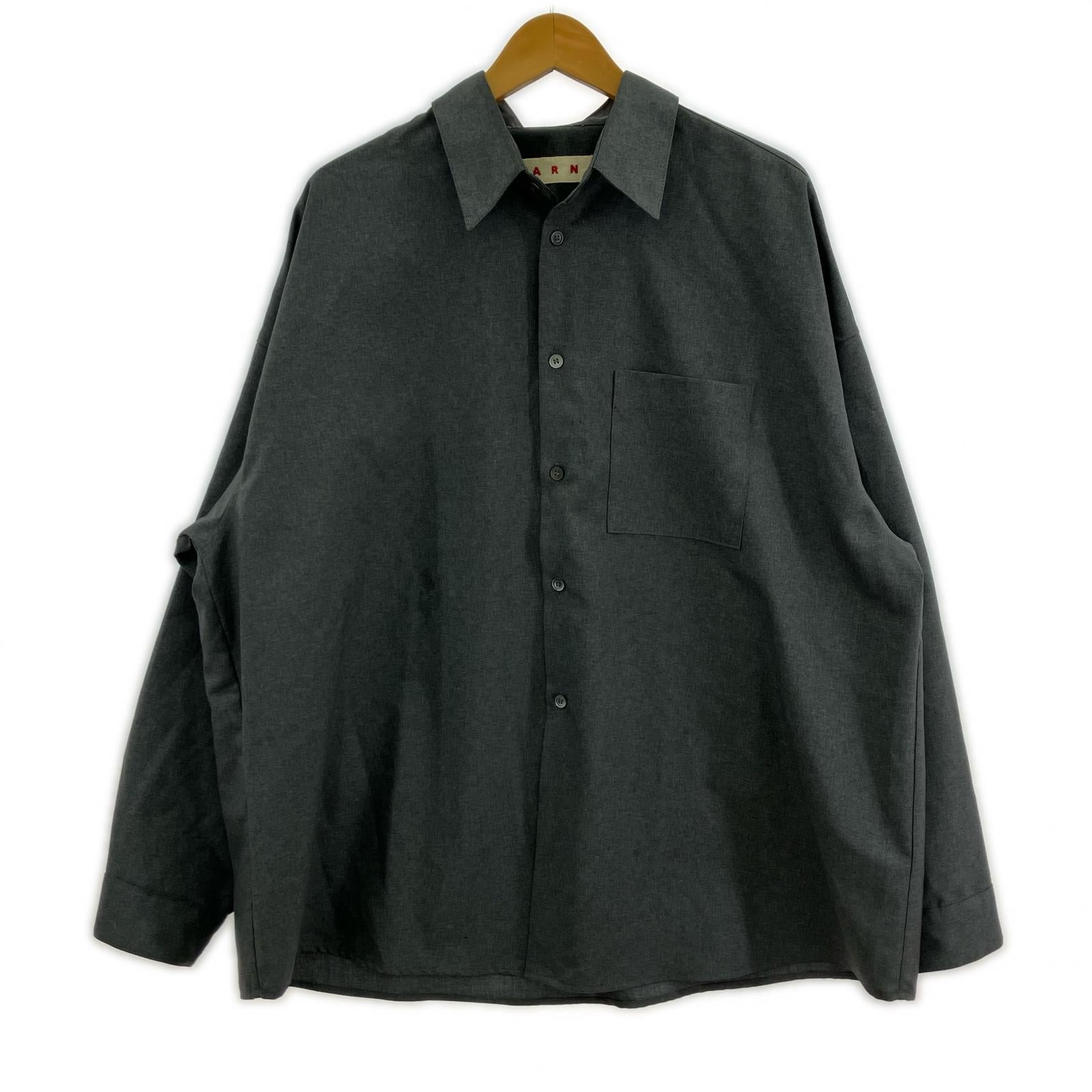長袖シャツ ウールトロピカルシャツ 25SS グレー