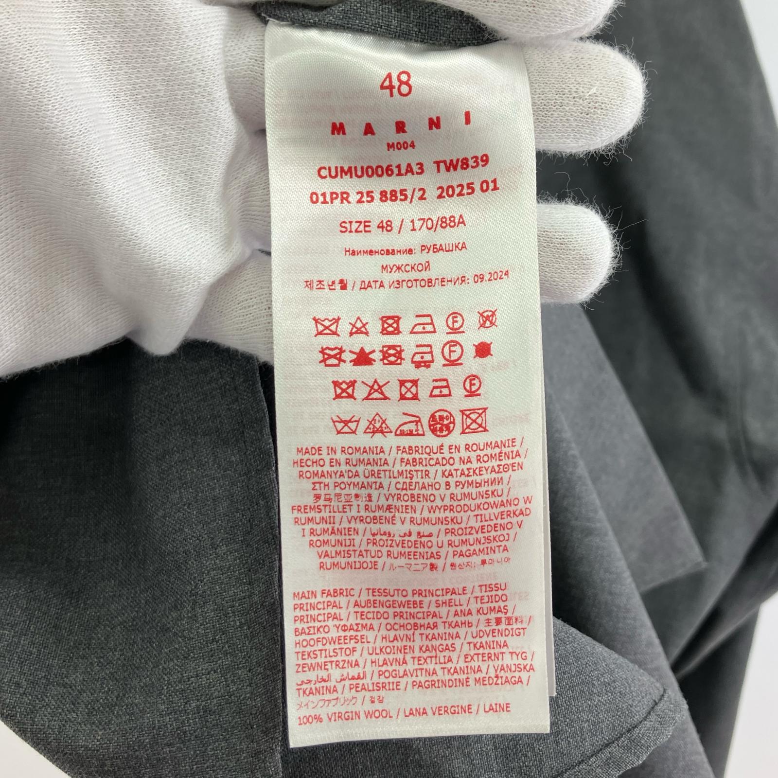 長袖シャツ ウールトロピカルシャツ 25SS グレー