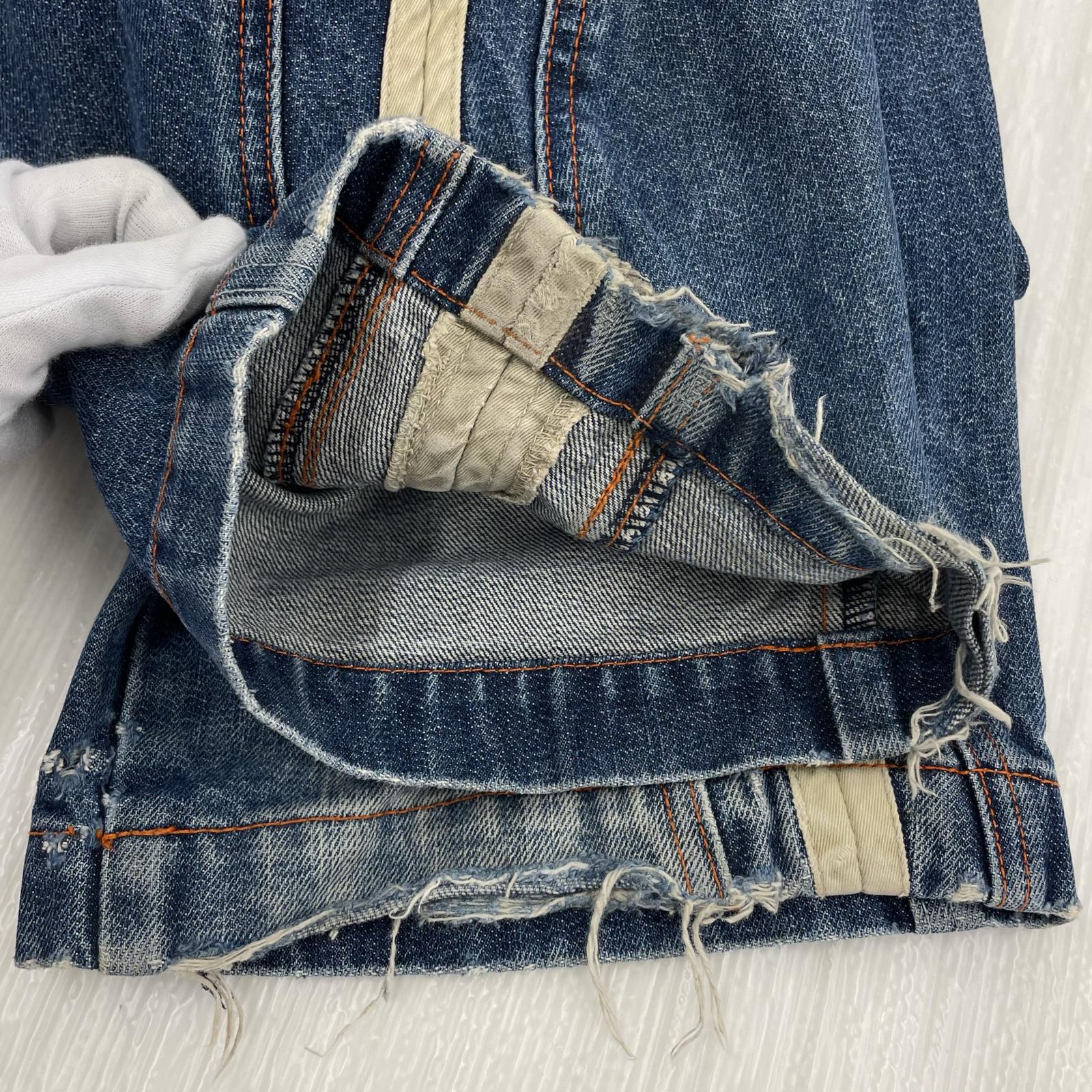 デニムパンツ Bullrot Wear ギミックデニム W32 IND S ブルー