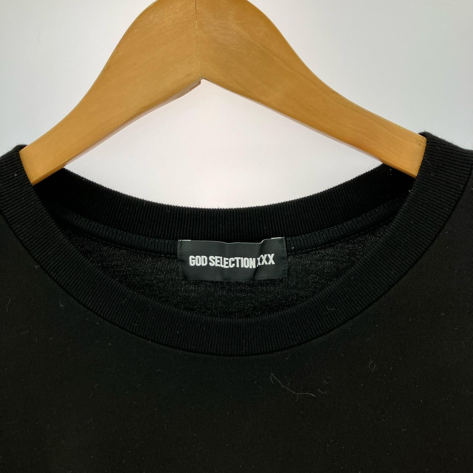 長袖Ｔシャツ ボックスロゴ 黒 L ブラック