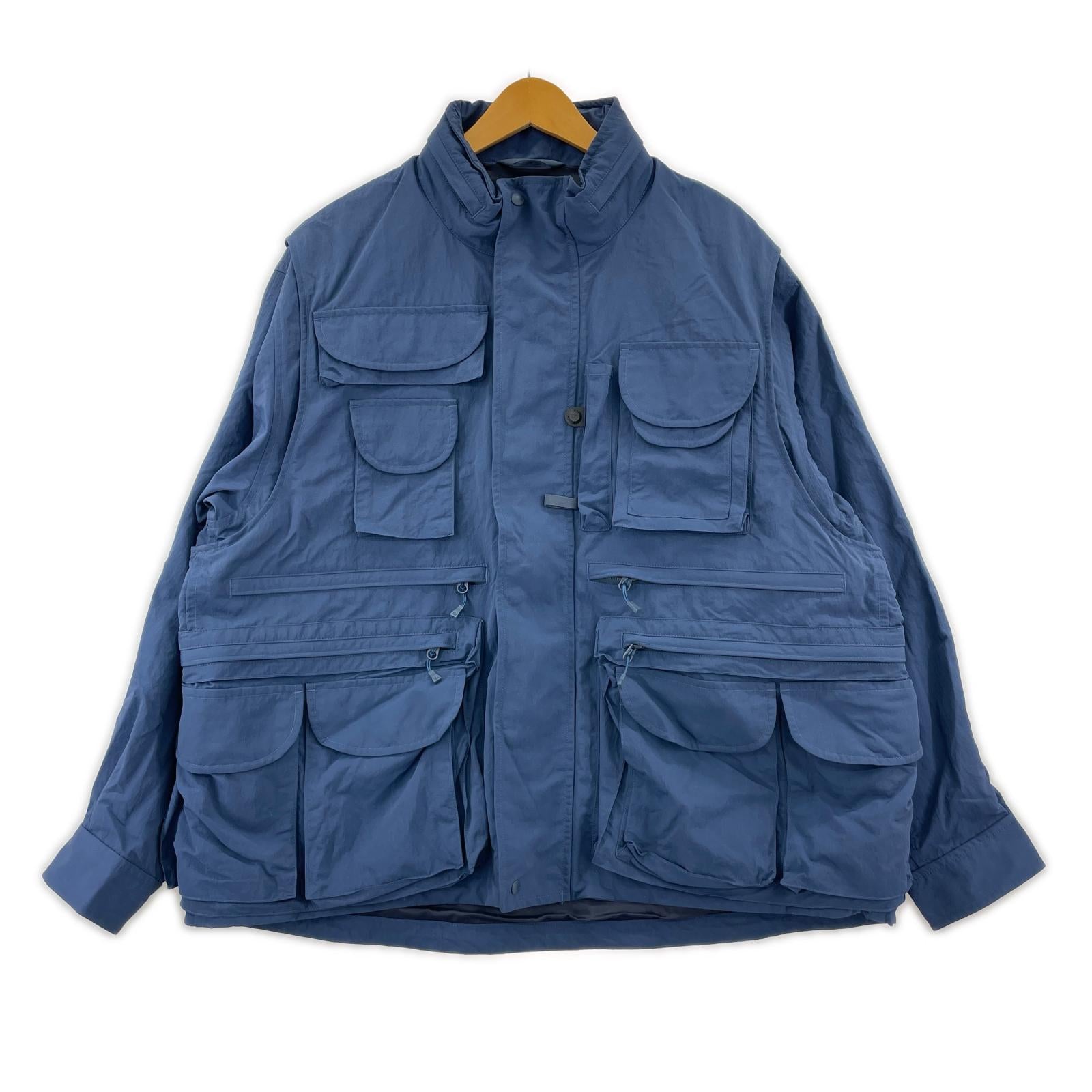 ジャケット TECH 2WAY PERFECT FISHING JACKET S ネイビー