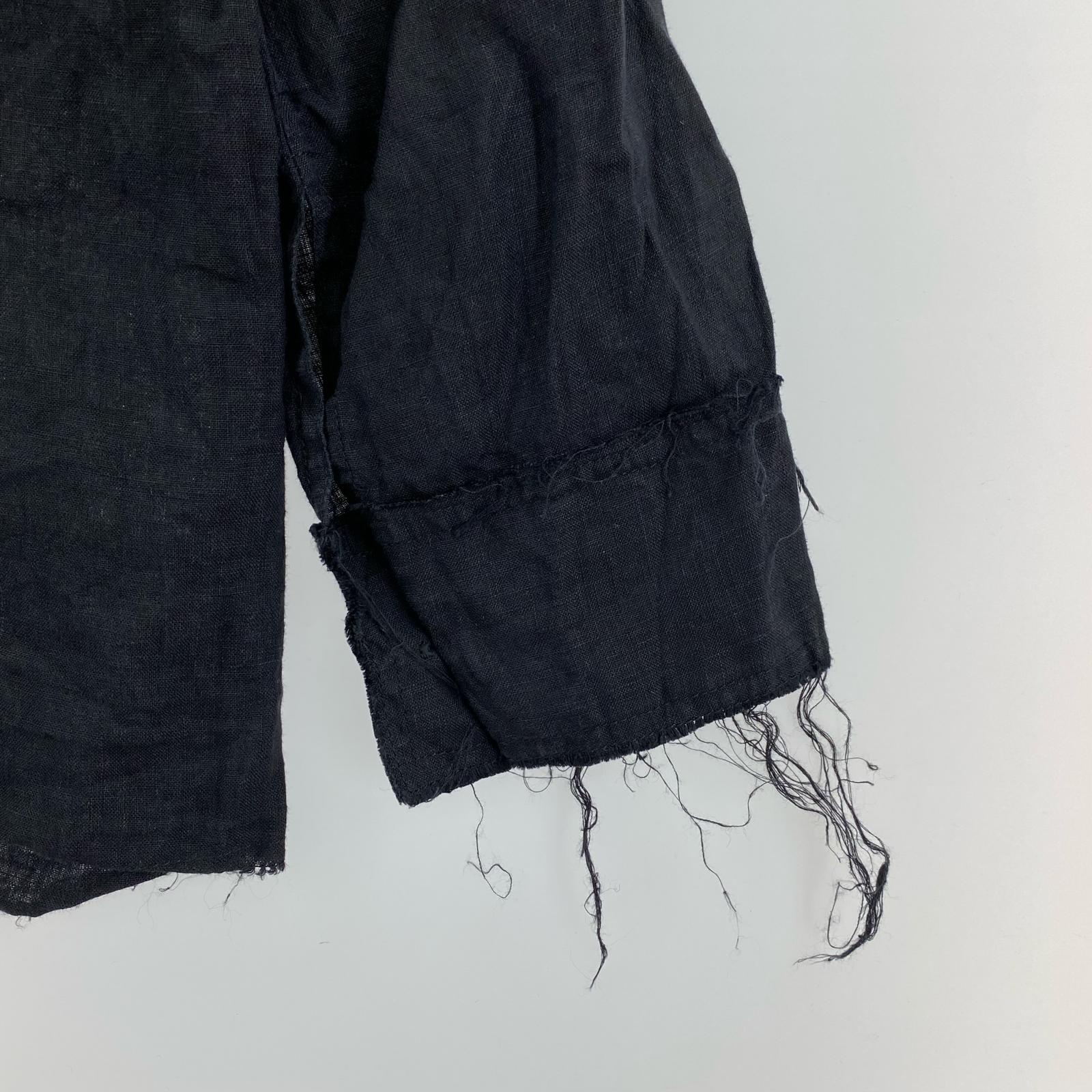 長袖シャツ GABRIELA COLL GARMENTS SOLBIATI リネンシャツ 2 黒 2 ブラック