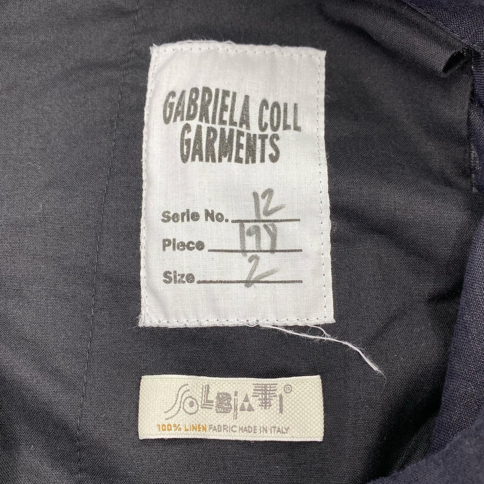 パンツ GABRIELA COLL GARMENTS SOLBIATI リネンパンツ 2 黒 2 ブラック