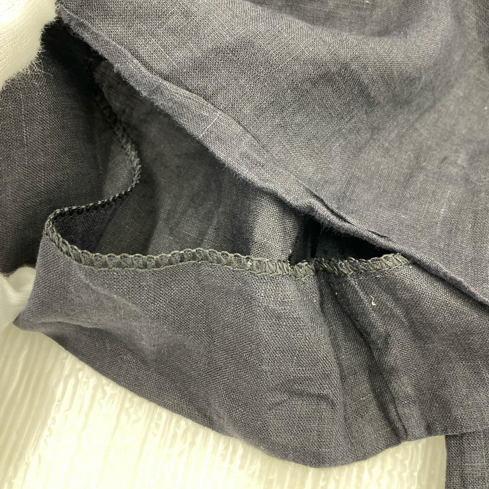 パンツ GABRIELA COLL GARMENTS SOLBIATI リネンパンツ 2 黒 2 ブラック
