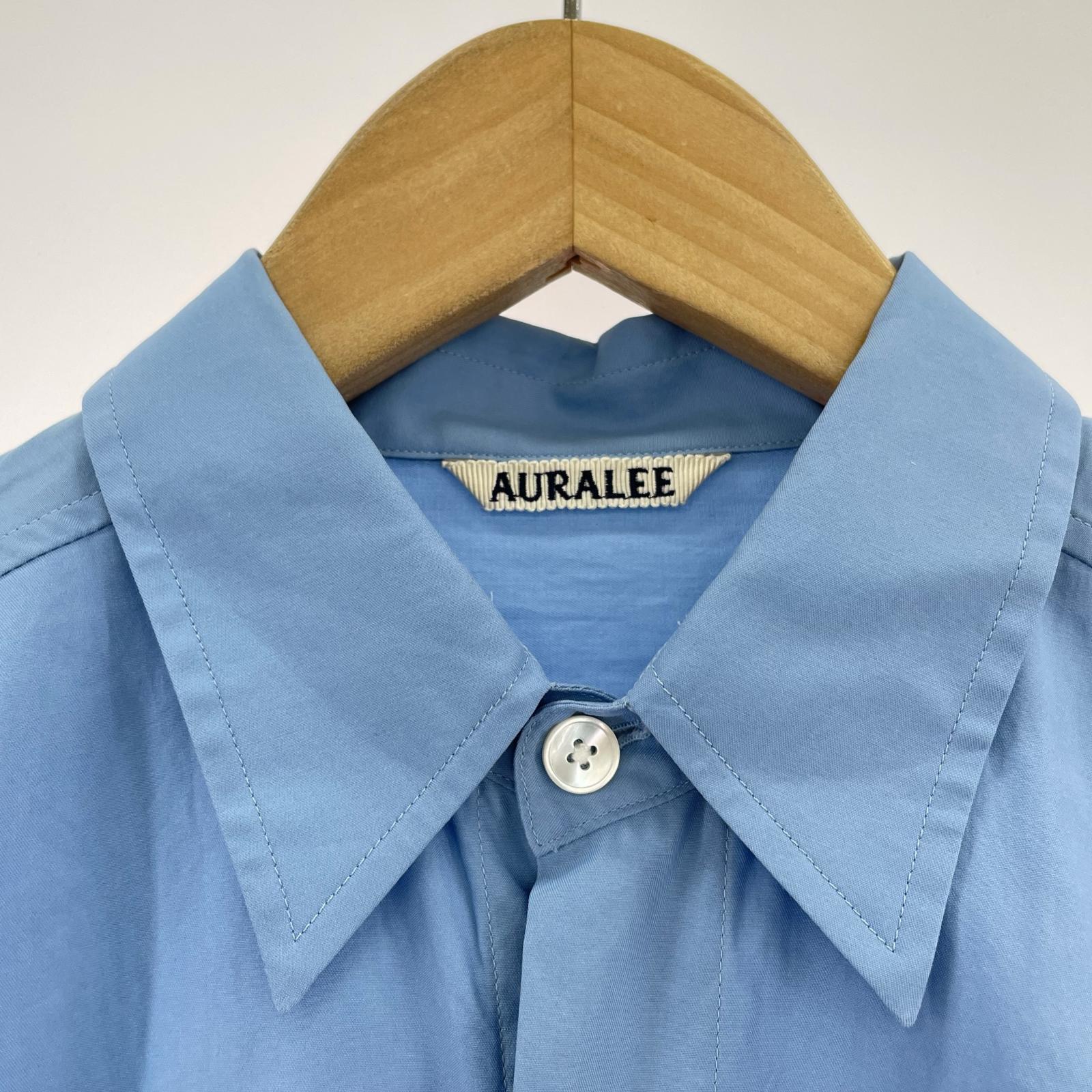 長袖シャツ WASHED FINX TWILL BIG SHIRT 3 ブルー