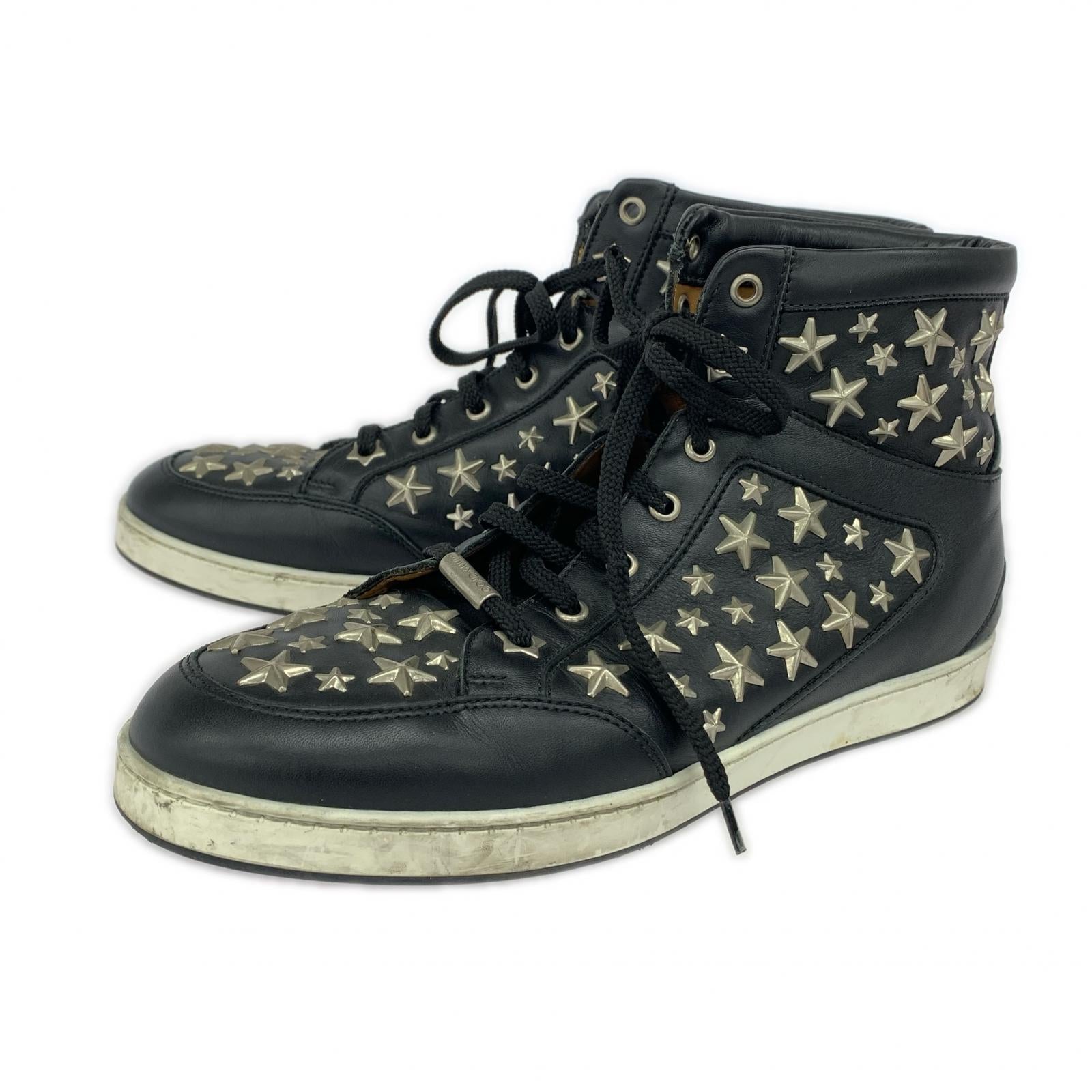 JIMMY CHOO スタッズスニーカー 40 ブラック