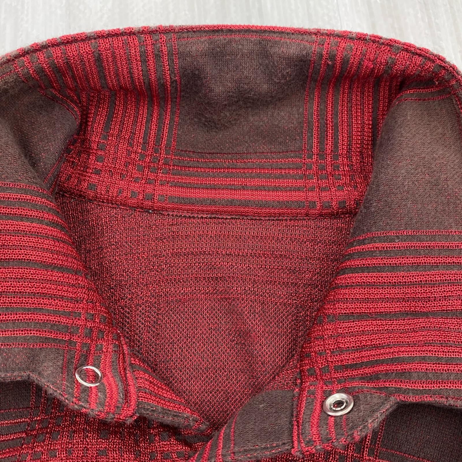 長袖シャツ kiryuyrik ウエスタンチェックシャツ M レッド M レッド