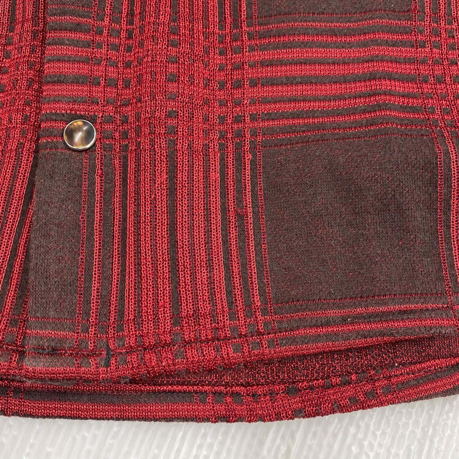 長袖シャツ kiryuyrik ウエスタンチェックシャツ M レッド M レッド