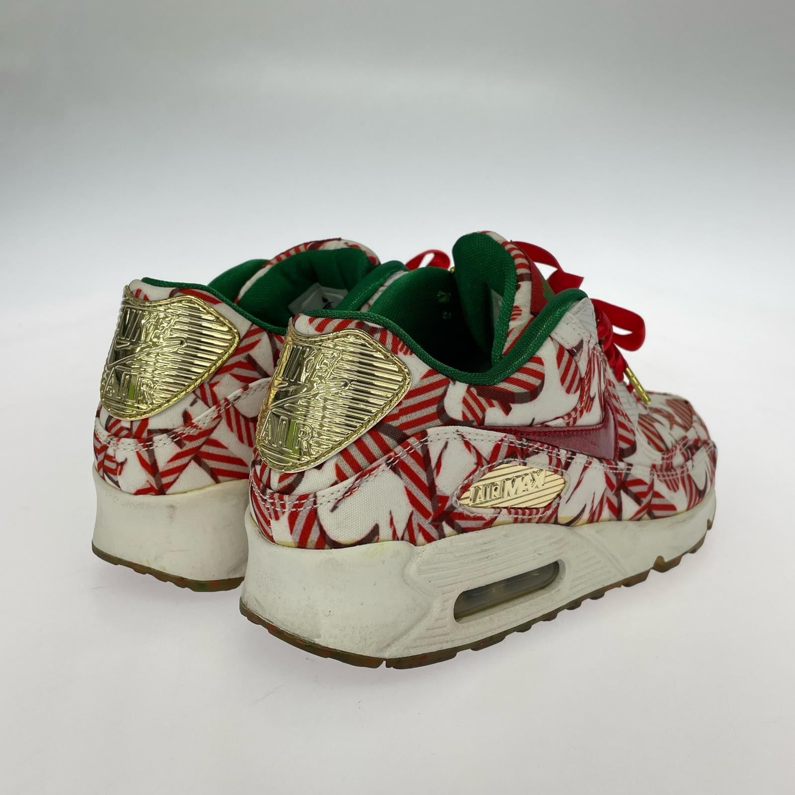 スニーカー WMNS AIR MAX 90 QS クリスマスカラー (24.5cm) 24.5cm (US6 1/2 UK6 EU39) レッド