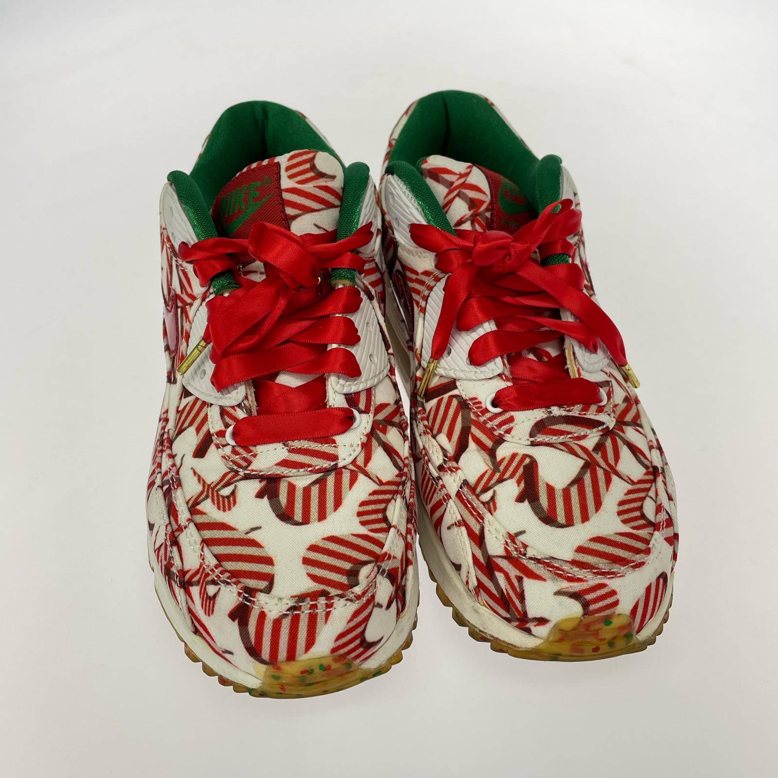 スニーカー WMNS AIR MAX 90 QS クリスマスカラー (24.5cm) 24.5cm (US6 1/2 UK6 EU39) レッド
