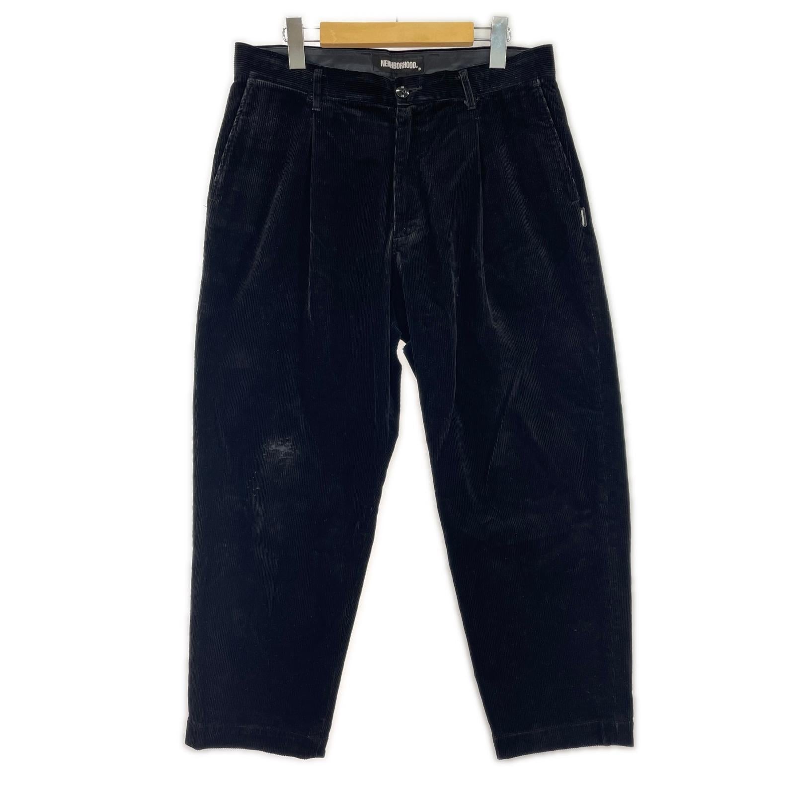 パンツ NEIGHBORHOOD　21AW　コーデュロイ 2タック M ブラック