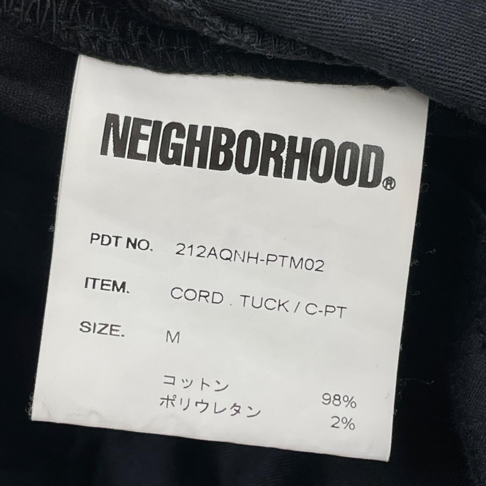 パンツ NEIGHBORHOOD　21AW　コーデュロイ 2タック M ブラック