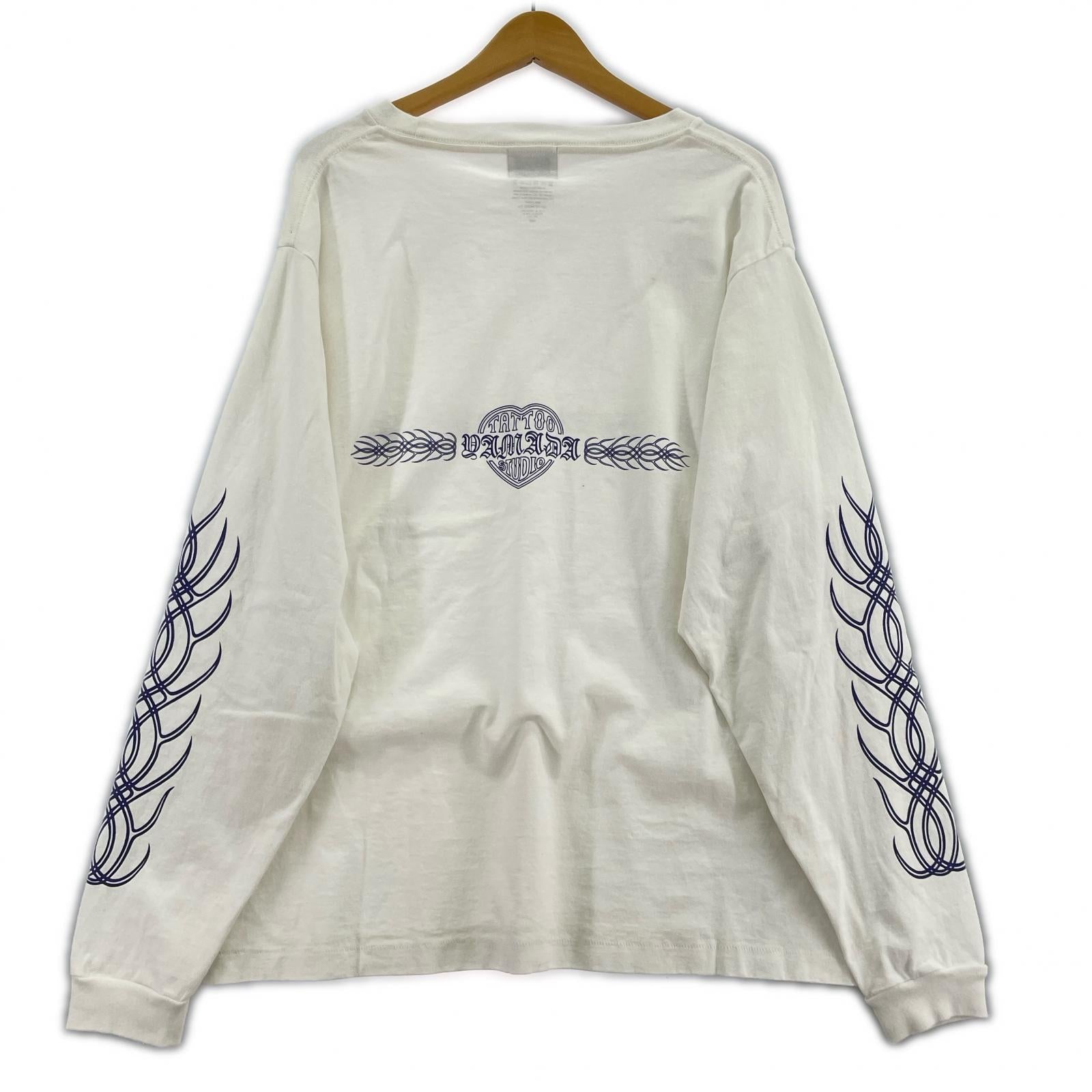 長袖Ｔシャツ TATOO STUDIO YAMADA ホワイト