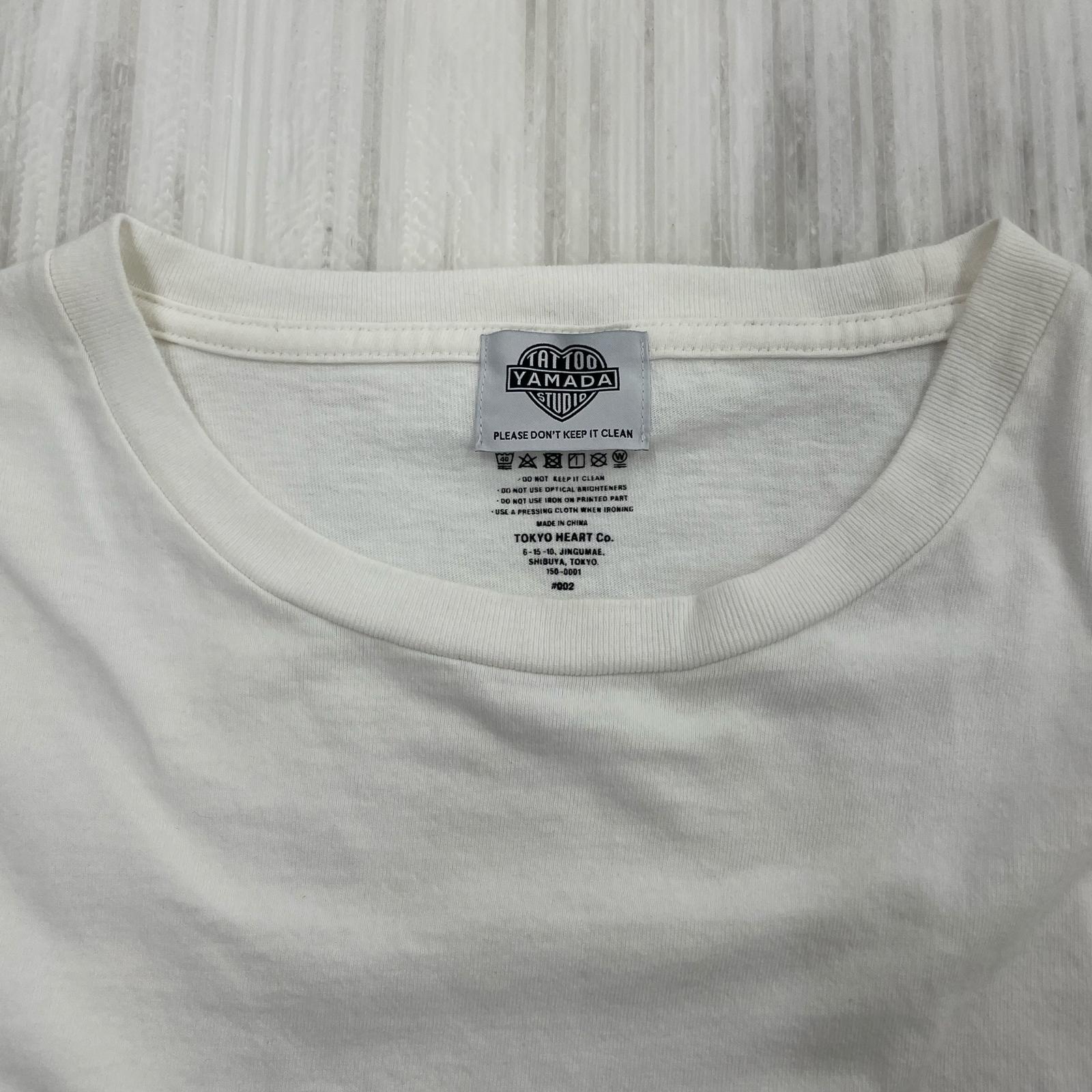 長袖Ｔシャツ TATOO STUDIO YAMADA ホワイト