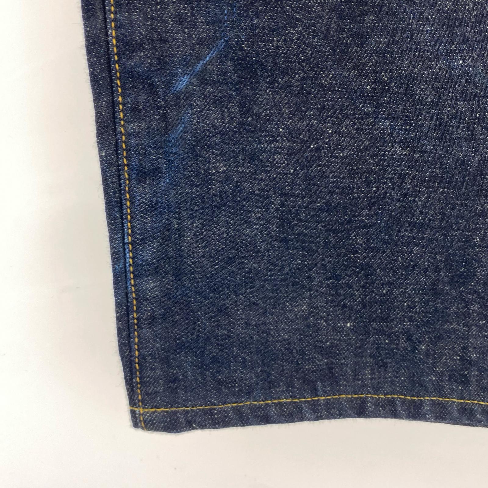 デニムパンツ TATTOO STUDIO YAMADA WIDE STRAIGHT ブルー