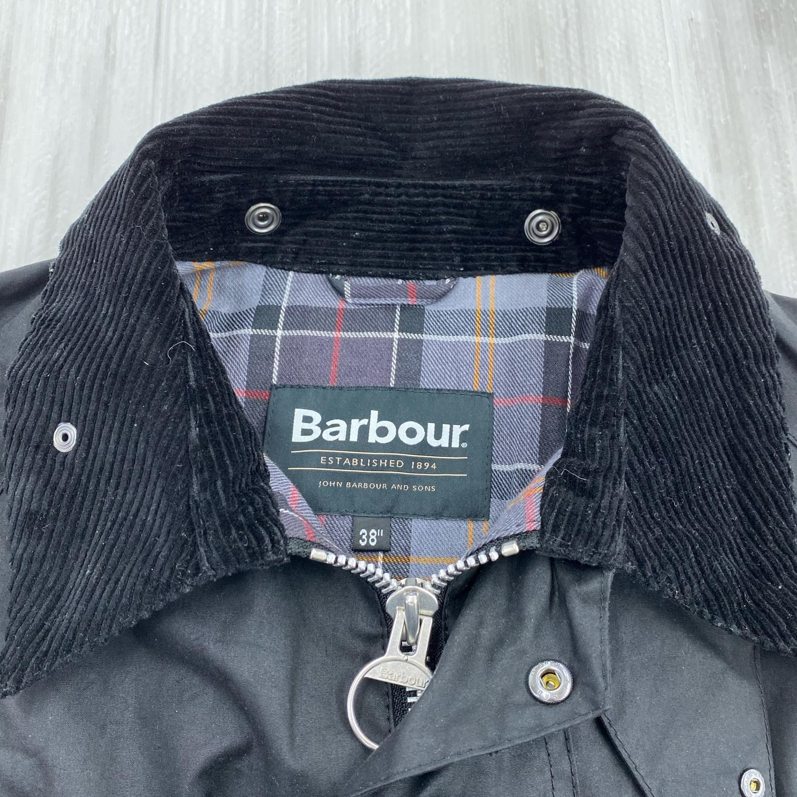 ジャケット Barbour TRANSPORT ワックス ショート ジャケット 38 ブラック 38 ブラック
