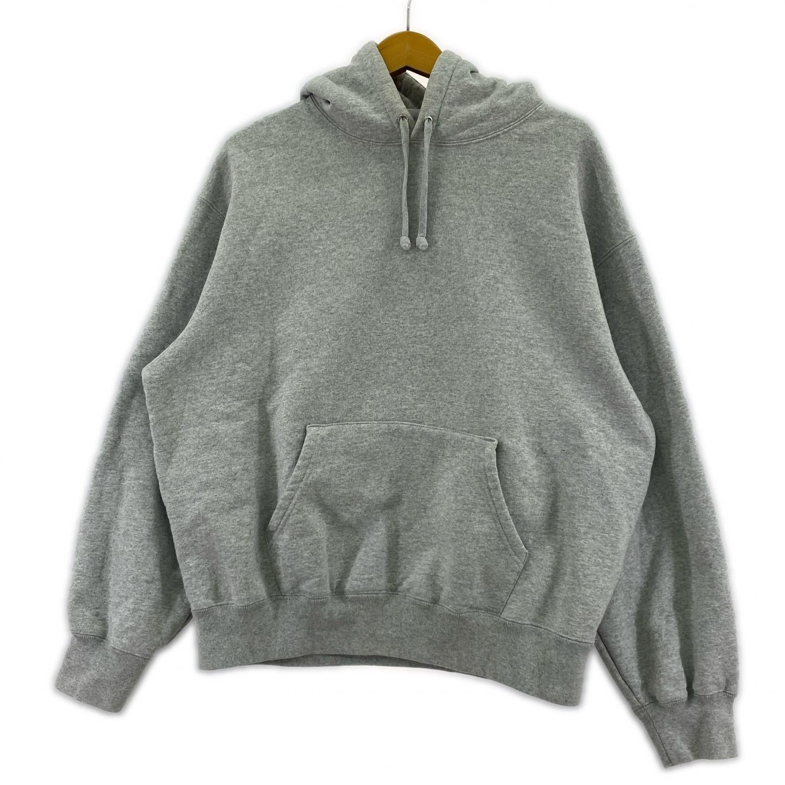 パーカー Supreme satin applique hooded sweatshirt S グレー S グレー