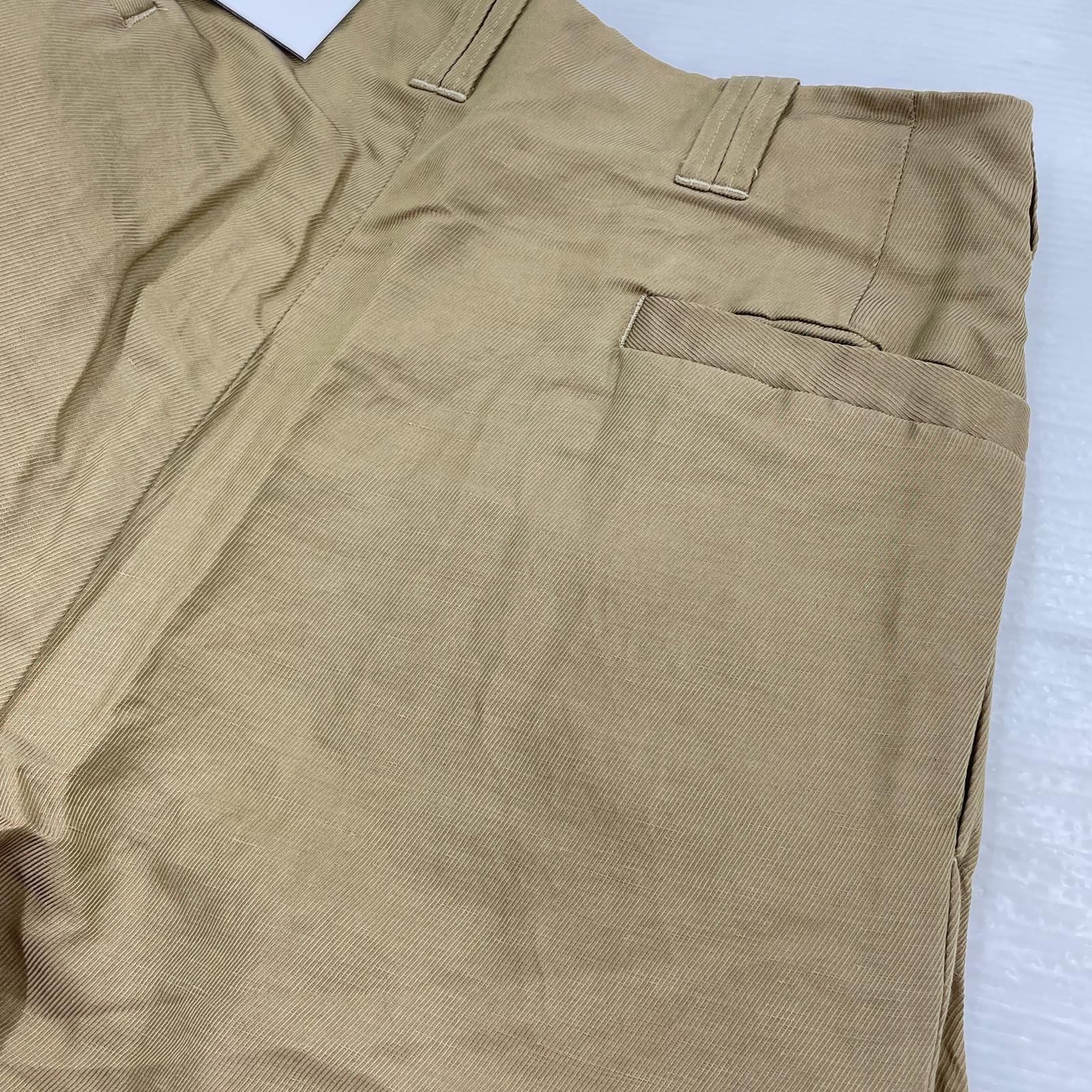 パンツ YOKE 26SS Linen Silk Kersey 3pleated Tapered Trousers スラックス 3 カーキ 3 カーキ