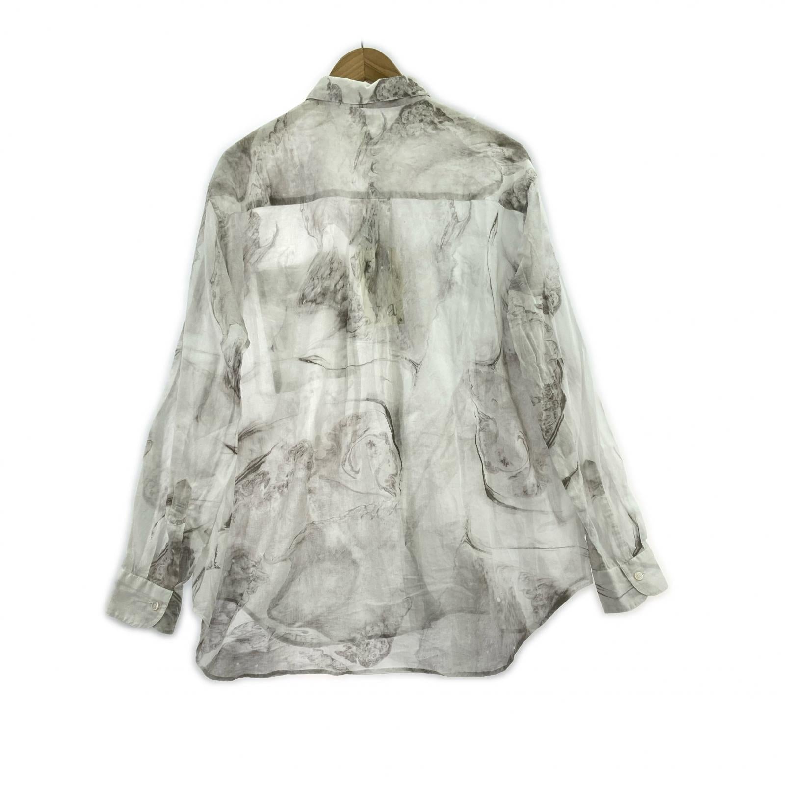 長袖シャツ seya. ETERNAL SHIRT ムラ染めシャツ 3 ホワイト系 3 ホワイト
