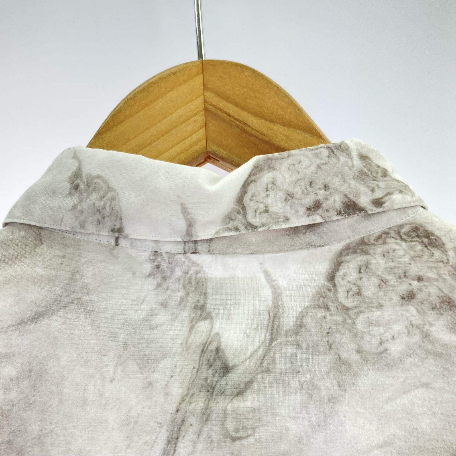 長袖シャツ seya. ETERNAL SHIRT ムラ染めシャツ 3 ホワイト系 3 ホワイト