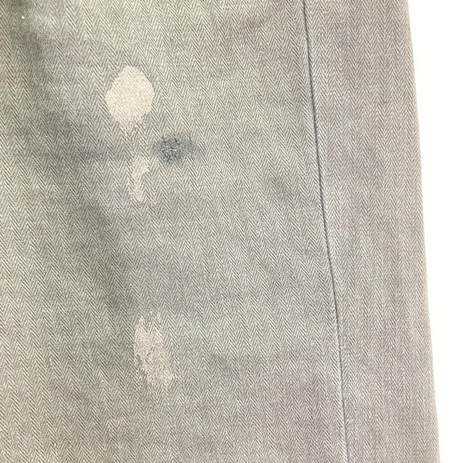 パンツ stein 25AW HEAVY LINEN HERRINGBONE WIDEEASY TROUSERS リネンワイドパンツ S ブラック S ブラック