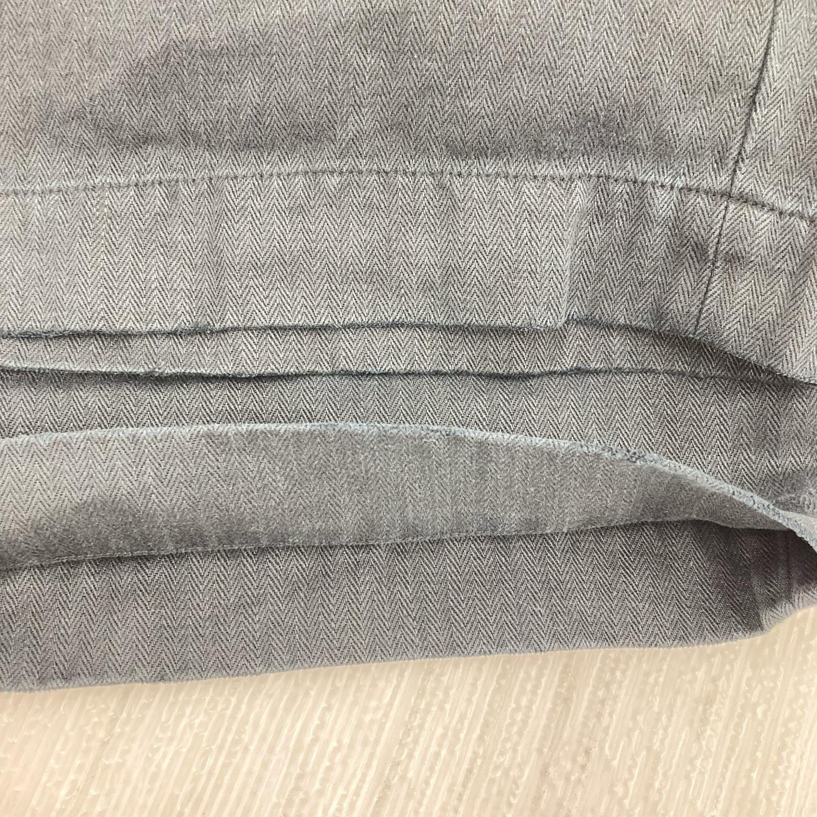 パンツ stein 25AW HEAVY LINEN HERRINGBONE WIDEEASY TROUSERS リネンワイドパンツ S ブラック S ブラック