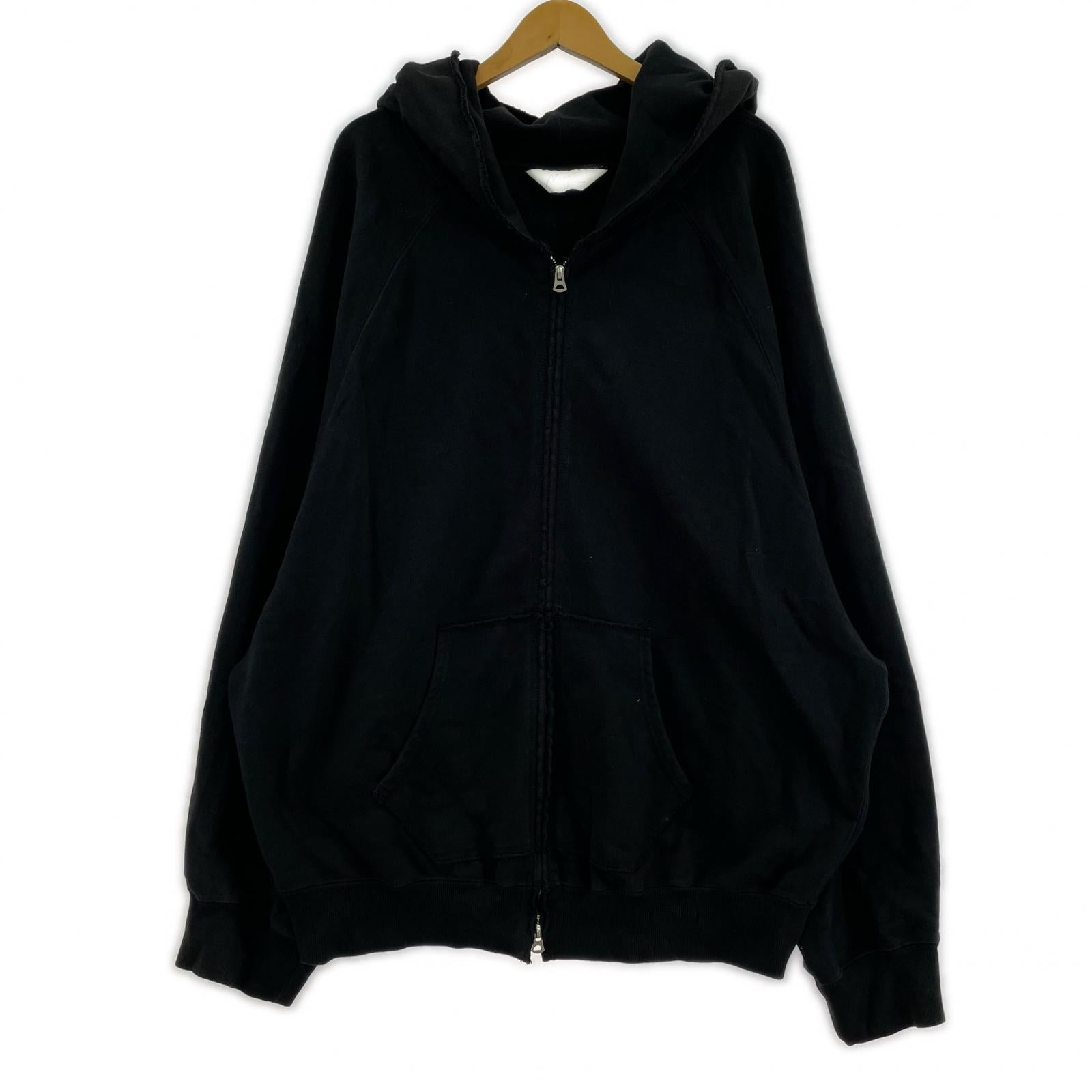 パーカー ANCELLM 25AW SWEAT HOODIE COAT ジップパーカー 1 ブラック ブラック