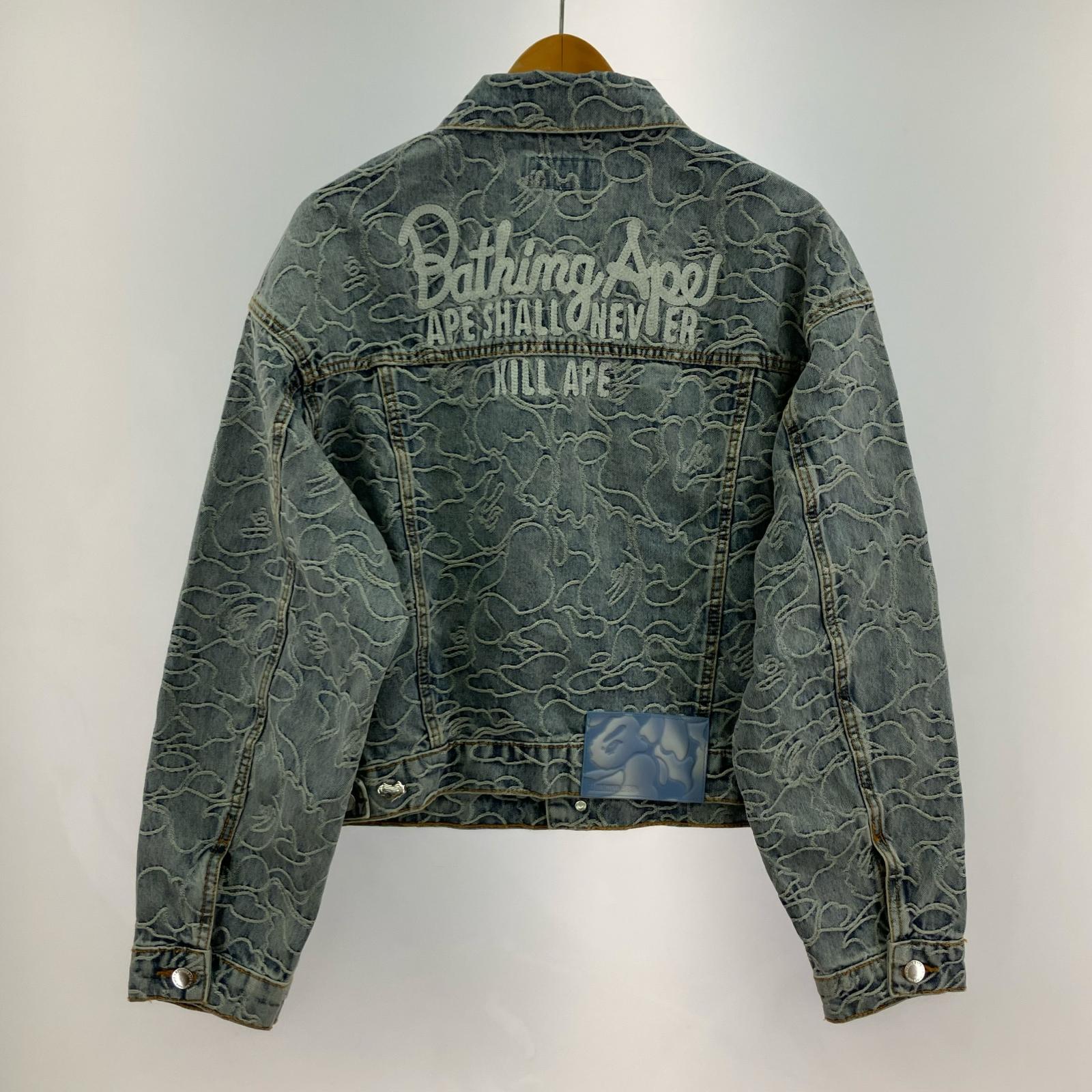 デニムジャケット line camo cropped denim jkt/M M ブルー