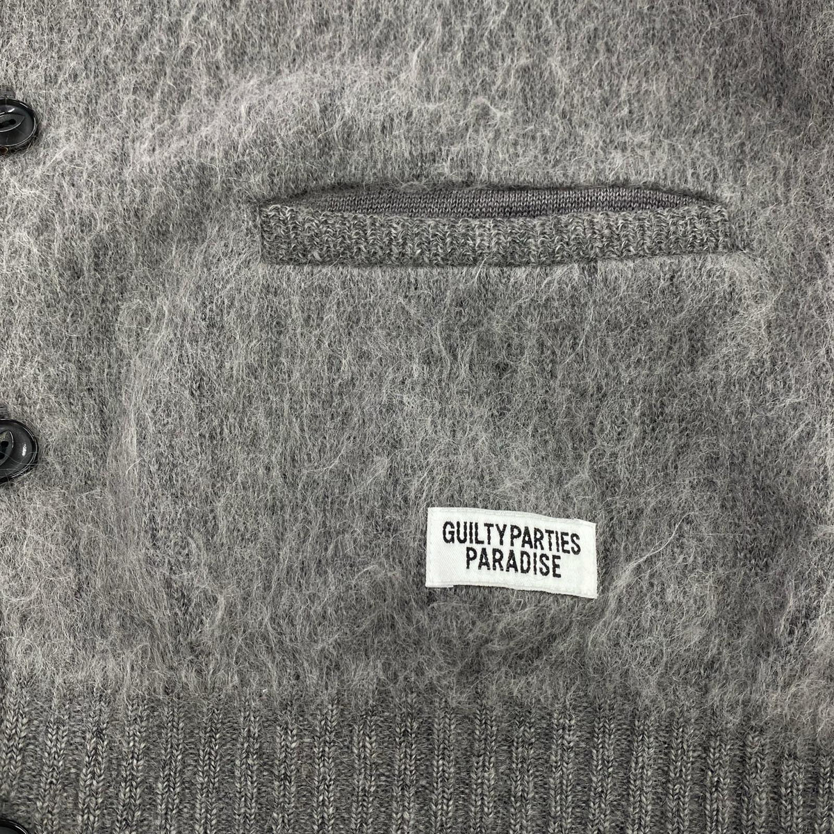 カーディガン premium mohair knit cardigan 本店限定 M グレー