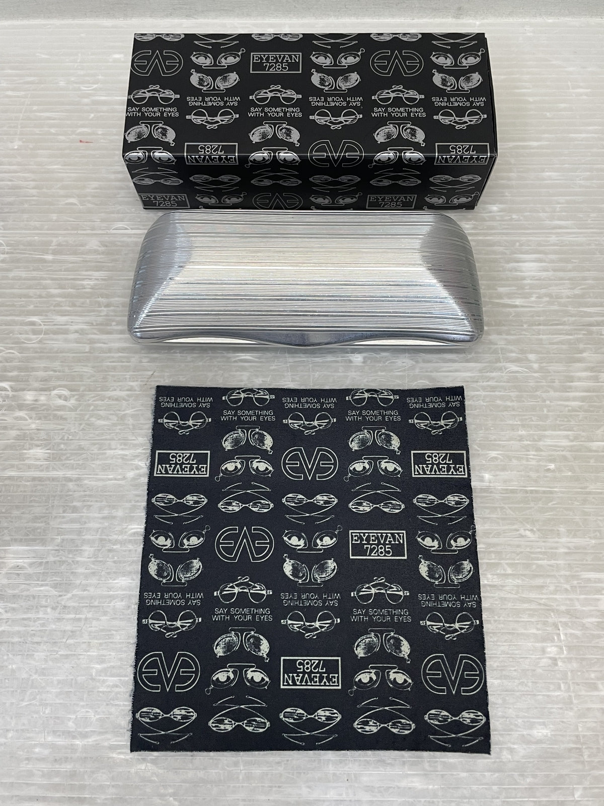 その他アクセサリー EYEVAN 7285 319 プラスチック ウェリントン メガネフレーム ブラック