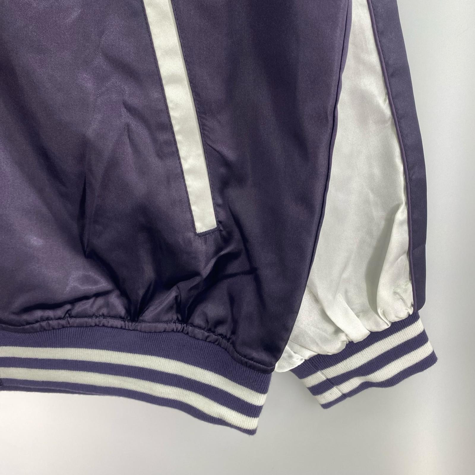 ジャケット 一心如鏡 スカジャン 龍 虎 紫(5L) 5L パープル