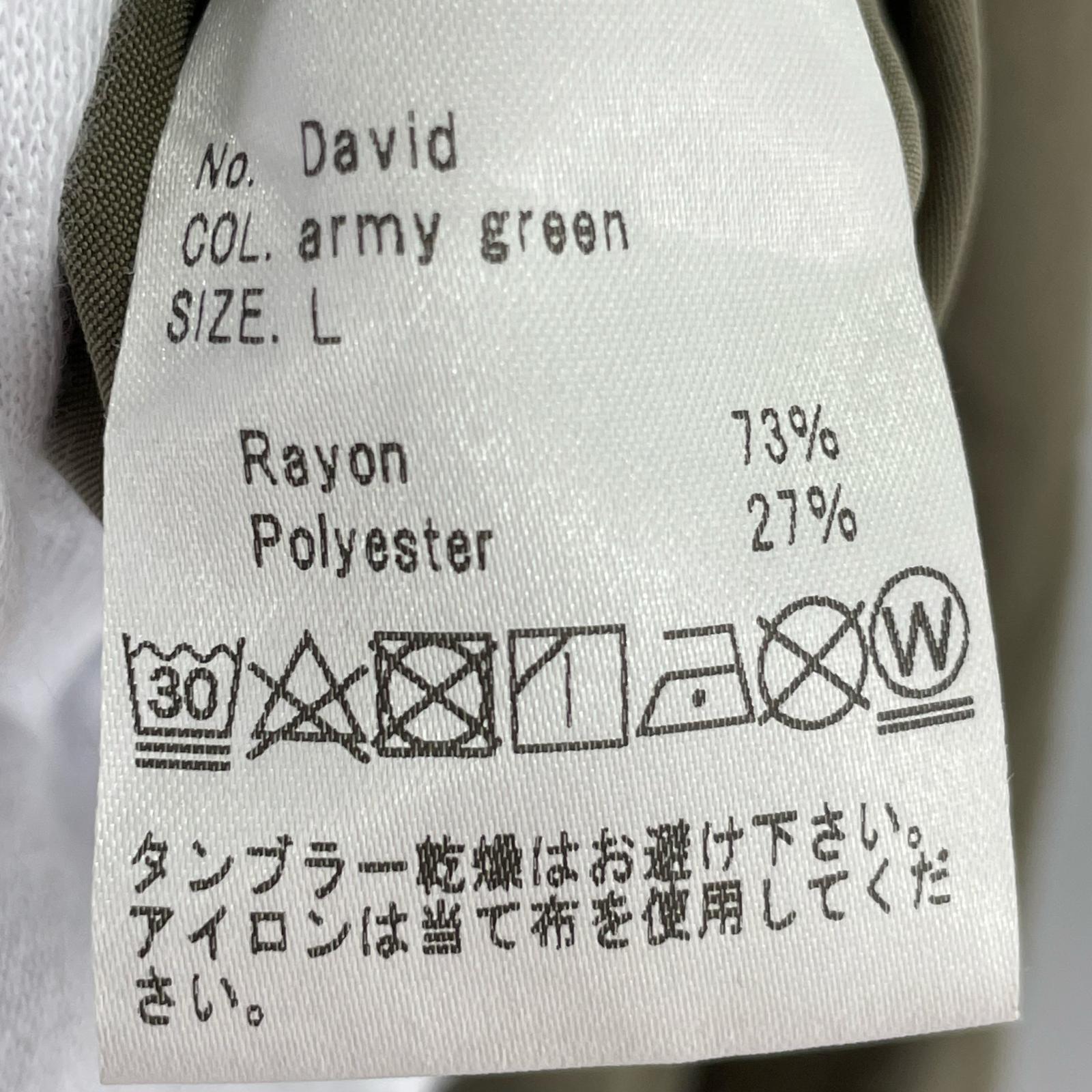 長袖シャツ AMC/David/L/カーキ L カーキ