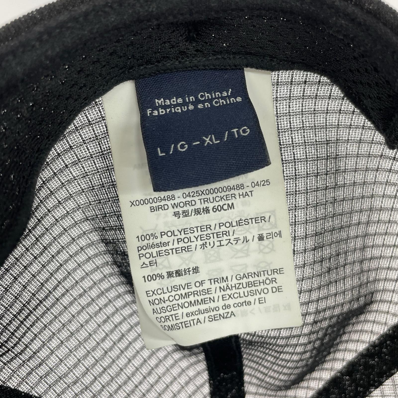 キャップ Bird Word Trucker/ブラック ブラック