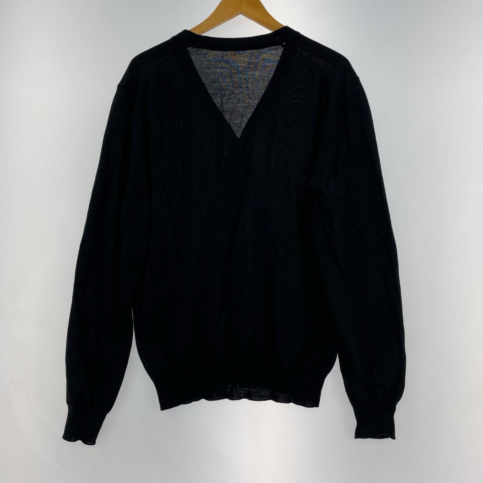 Virgin Wool Cardigan 48 BLK