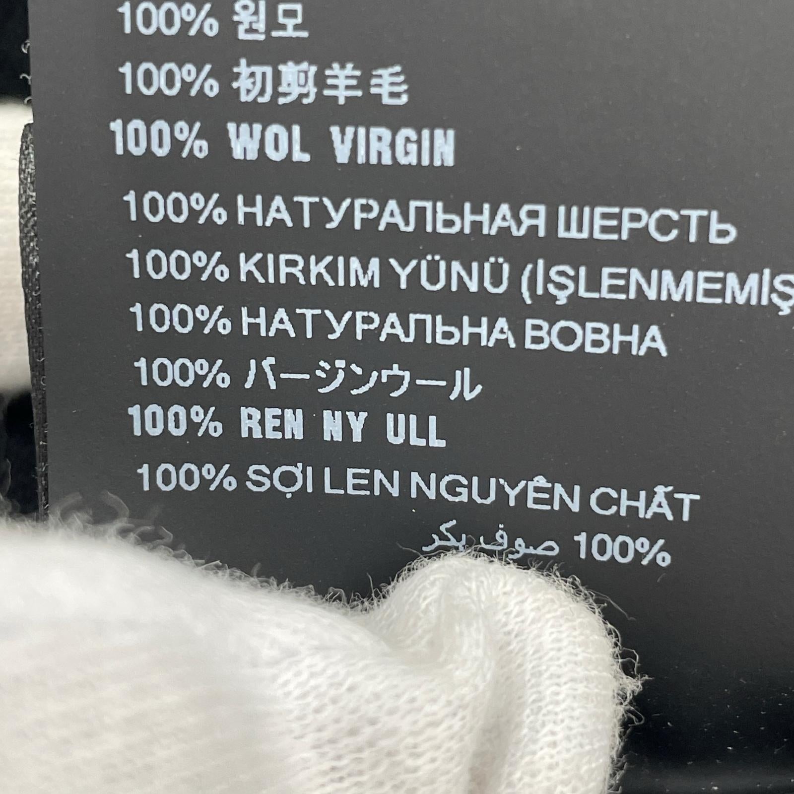 Virgin Wool Cardigan 48 BLK
