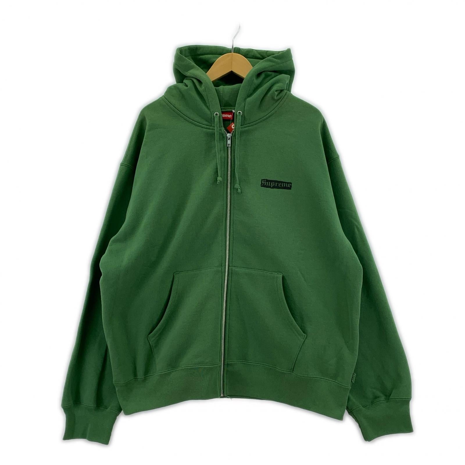 パーカー Supreme 24SS Spread Zip Up Hooded Sweatshirt L グリーン