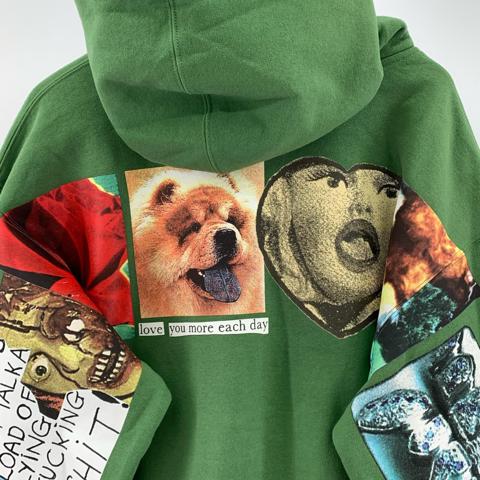 パーカー Supreme 24SS Spread Zip Up Hooded Sweatshirt L グリーン