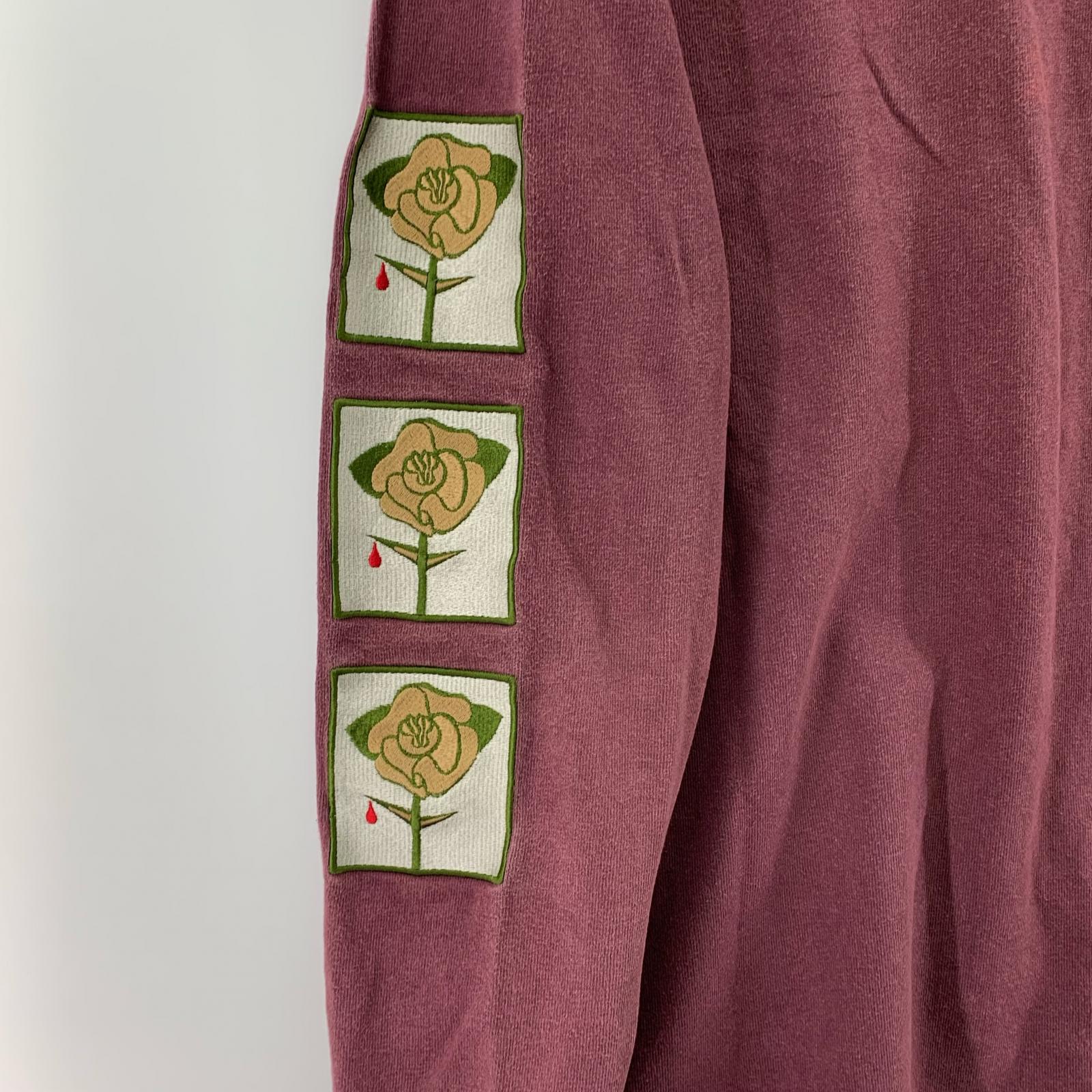 スウェット Children of the discordance SASTR ROSE EMBROIDERY PO COTDS-208 朱 (2) 2 ワインレッド