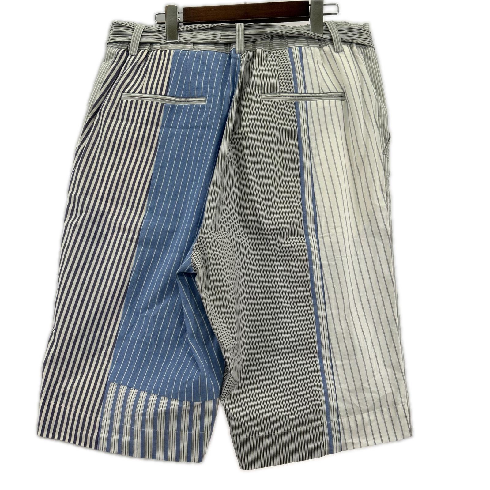 ショートパンツ MAISON FLANEUR ｲﾀﾘｱ製 ﾊﾟｯﾁﾜｰｸｼｮｰﾂ (46) 46 マルチカラー