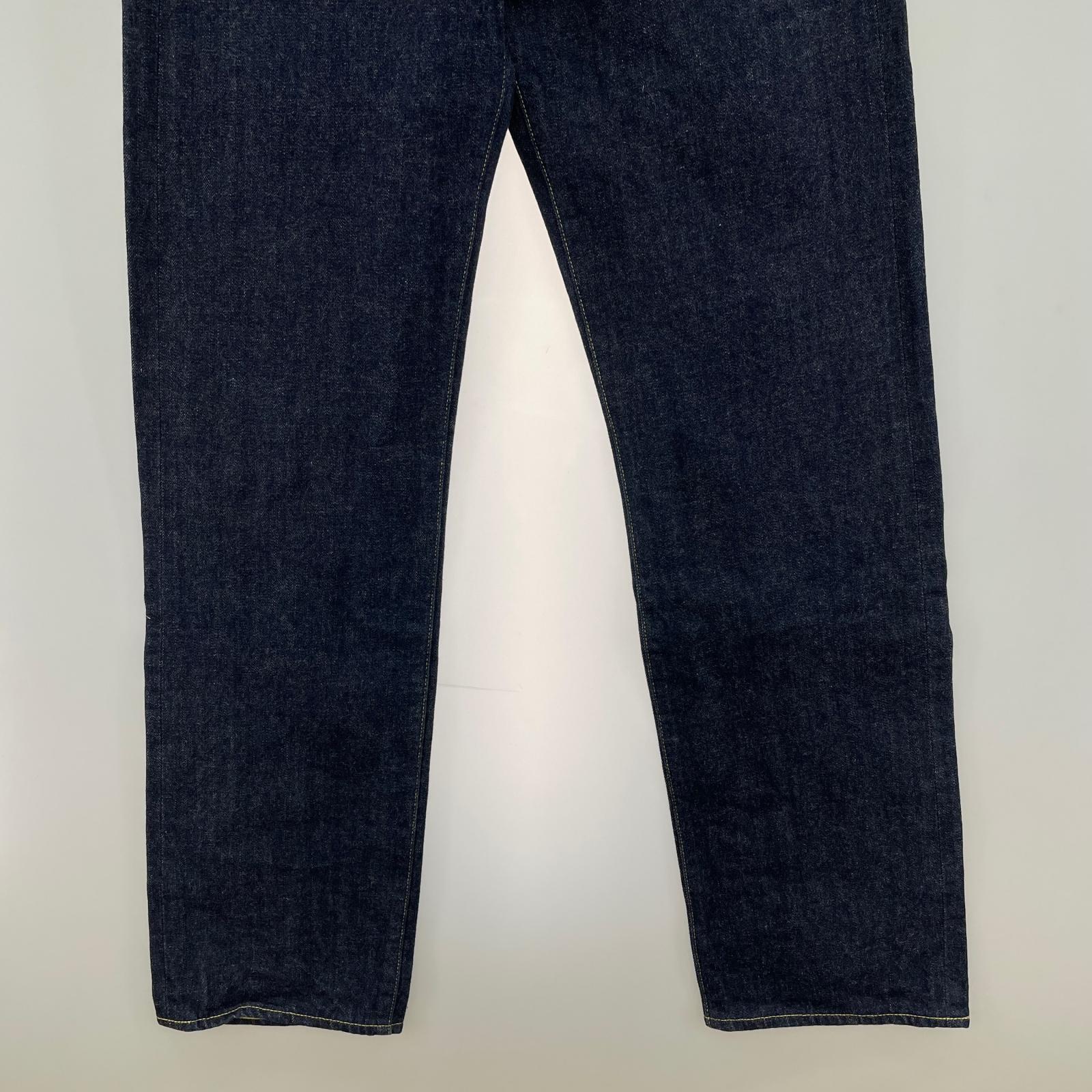デニムパンツ 90-00s 702-XX 復刻 BIGE 片面タブ 日本製 濃紺 (33) 33 ネイビー