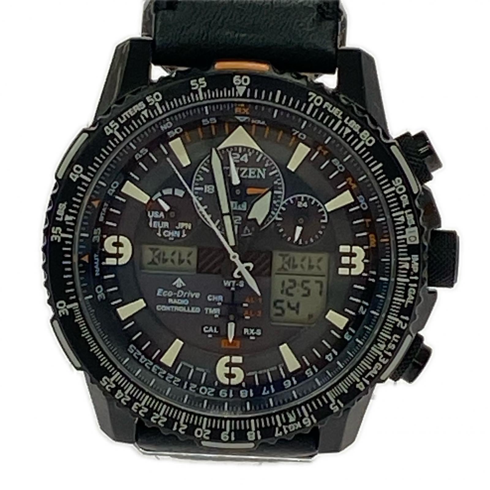 腕時計 SKYHAWK ECO DRIVE ブラック
