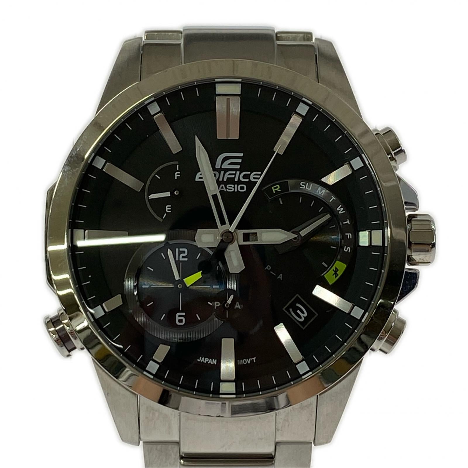 腕時計 EDIFICE EQB-501D-1AJF TIME TRAVELLER シルバー