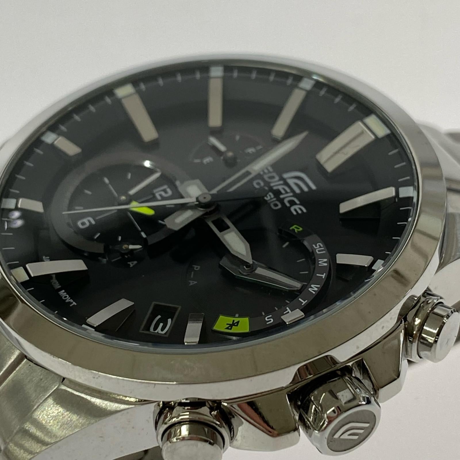 腕時計 EDIFICE EQB-501D-1AJF TIME TRAVELLER シルバー