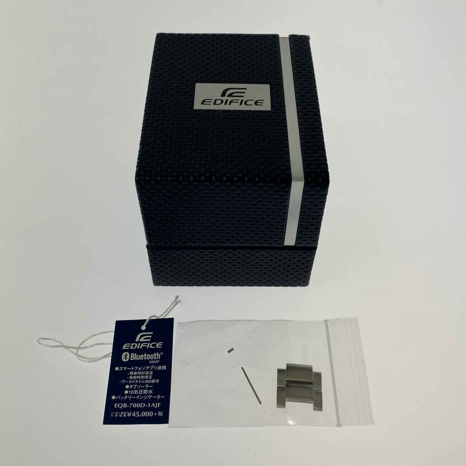 腕時計 EDIFICE EQB-501D-1AJF TIME TRAVELLER シルバー