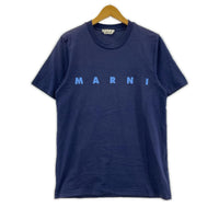 半袖Ｔシャツ MARNI ロゴプリントTee 44 紺 44 ネイビー