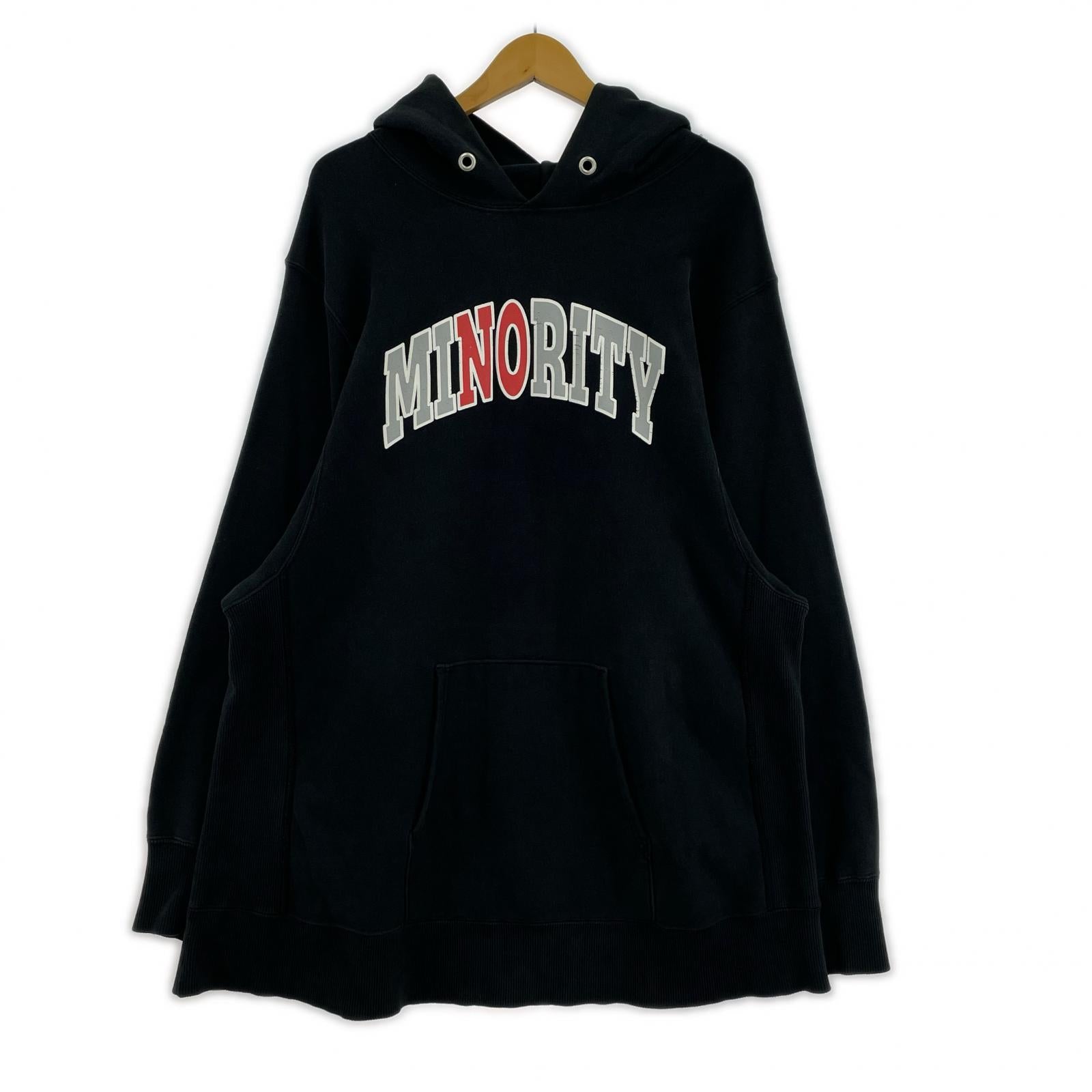 パーカー 90-00s MINORITY ヘビーウェイトパーカー 黒 ブラック
