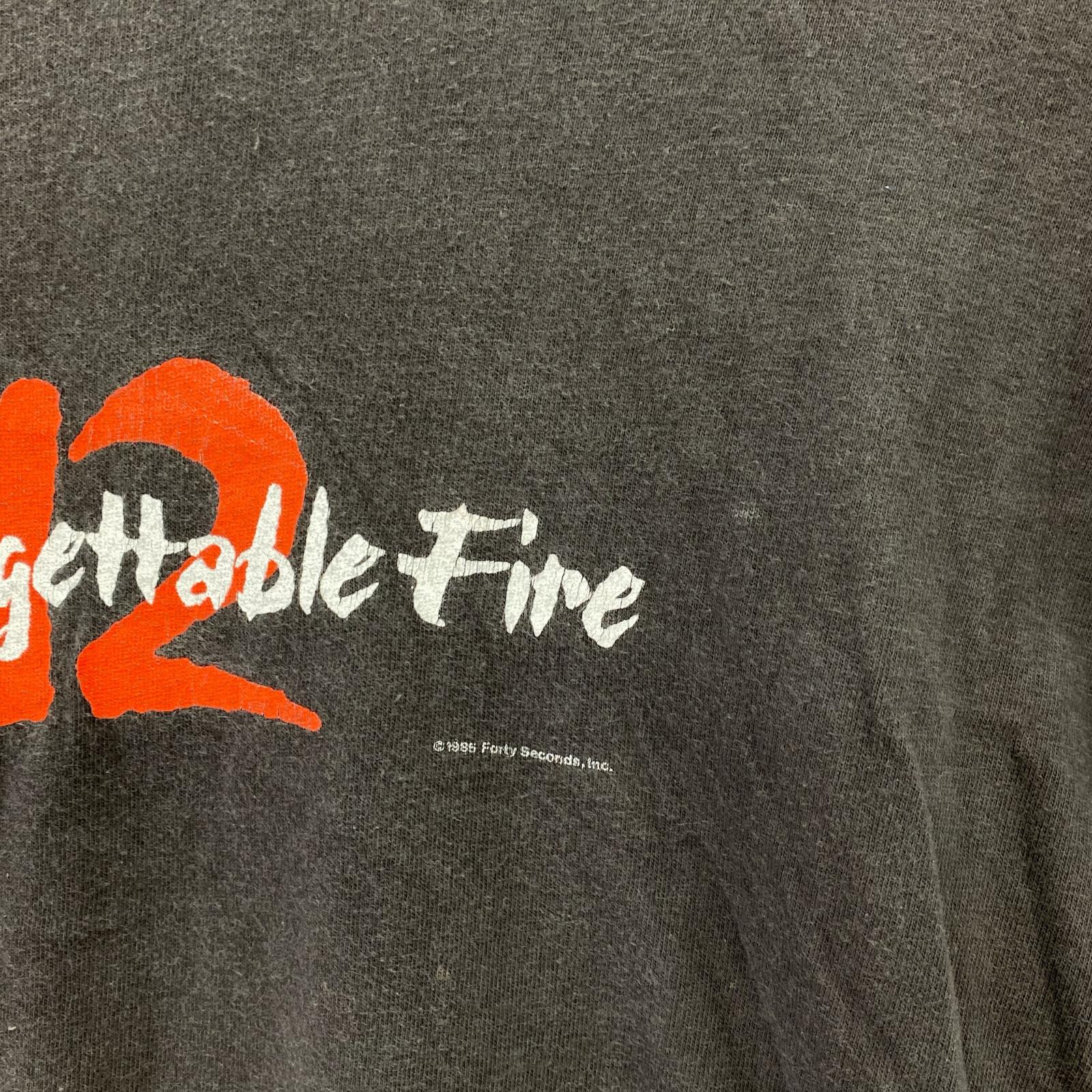半袖Ｔシャツ 80s U2 UNFORGETTABLE FIRE 黒 (M) M ブラック