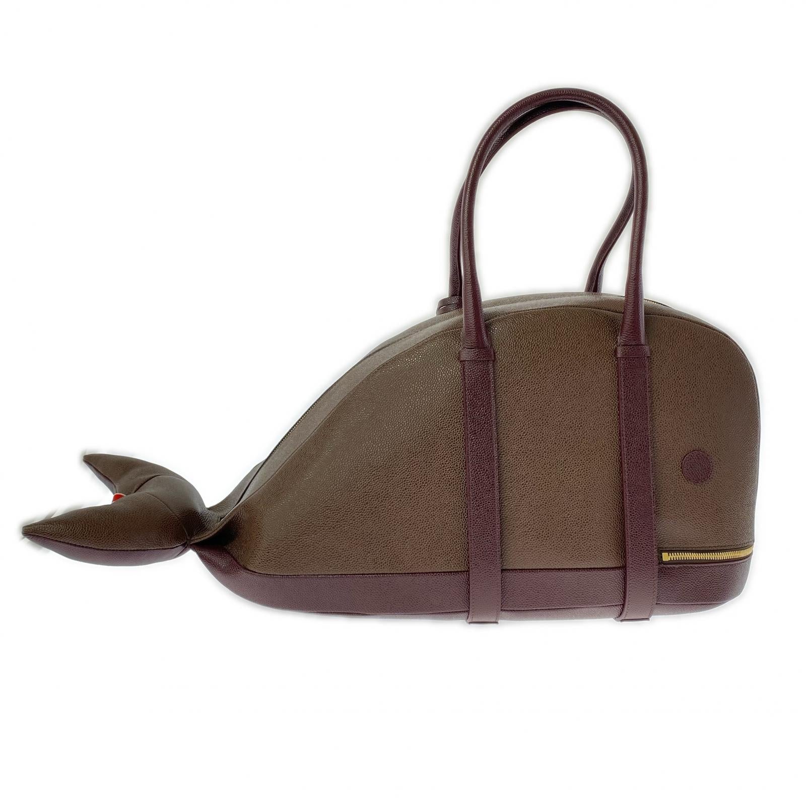 その他バッグ MTO Pebble Grain Leather Whale Bag ブラウン ブラウン