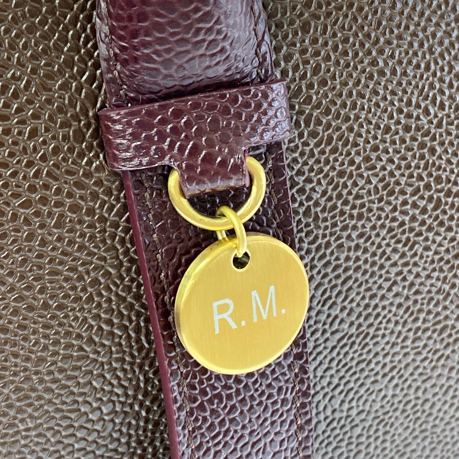 その他バッグ MTO Pebble Grain Leather Whale Bag ブラウン ブラウン