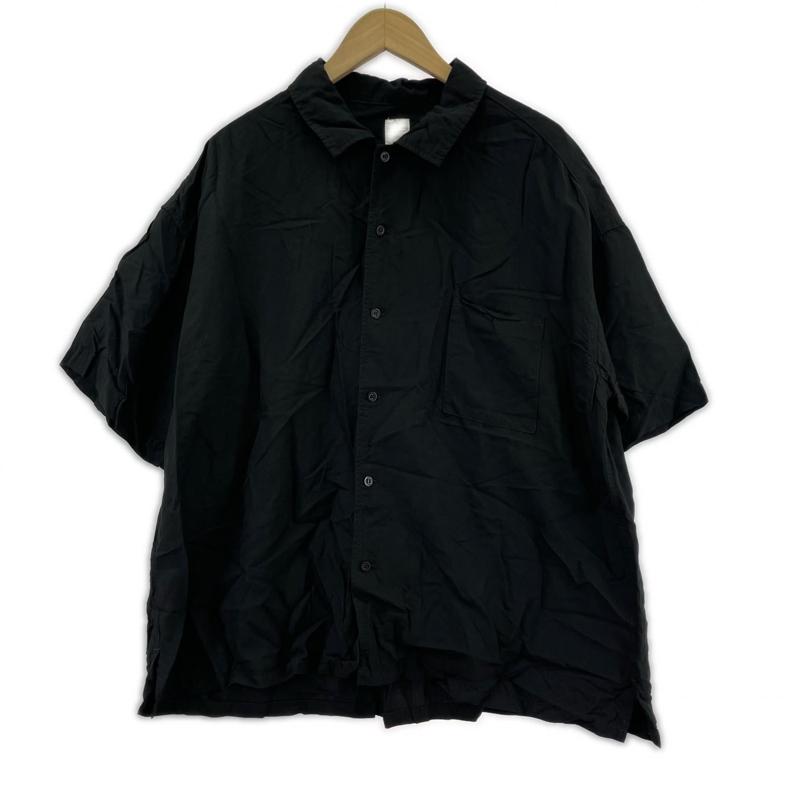 半袖シャツ EDIT CLOTHING レーヨン ブラック